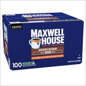 Maxwell House Medium Roast K-Cup Coffee Pods, House Blend, 100 ct.
