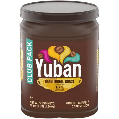 Yuban Traditional Roast Medium Roast Ground Coffee Club Pack (48 oz.) - Sam's  Club