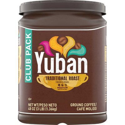 Yuban Traditional Roast Medium Roast Ground Coffee Club Pack (48 oz.) - Sam's  Club