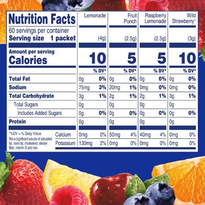  Crystal Light Sugar-Free Fruit Variety On-The-Go