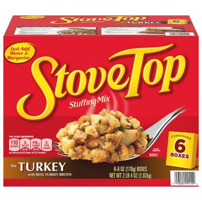 Kraft Stove Top Turkey Stuffing Mix (6 oz., 6 pk.) - Sam's Club