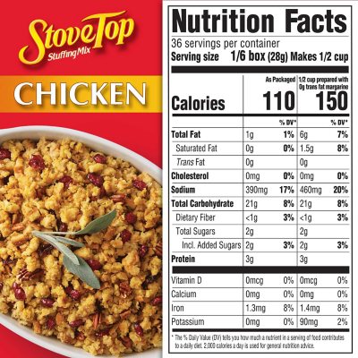Kraft Stove Top Chicken Stuffing Mix, 6 oz., 6 pk. - Sam's Club