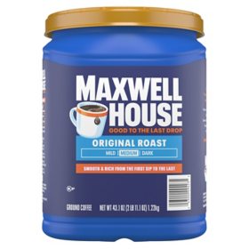 Maxwell House Original Roast Medium Ground Coffee, 43.1 oz.