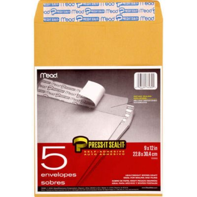 Mead® 9 in. x 12 in. Envelope - 5 ct. - Sam's Club