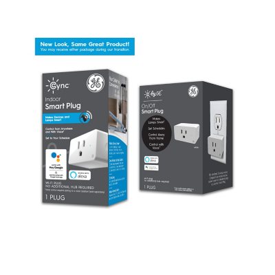 GE Lighting CYNC Indoor Smart Plug 3-pack, Bluetooth and Wi-Fi Outlet Socket  - Sam's Club