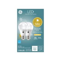 LED+ Dusk to Dawn SW 60W Replacement LED General Purpose A19 Light Bulb, 2 pk.