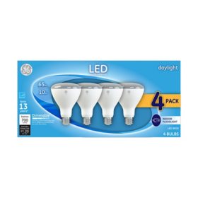 GE Daylight LED 65W Replacement Indoor Floodlight BR30 Light Bulbs (4-Pack)