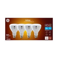 GE LED 8W (65W Replacement) Soft White BR30 Flood Light  Bulbs (4-Pack)