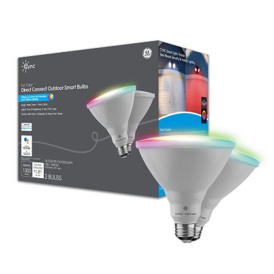 CYNC Full Color Direct Connect Outdoor Par38 Smart Bulbs (1/2pk.)