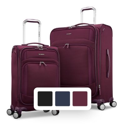 Samsonite Xpression 2 Piece Softside Spinner Luggage Set Assorted Colors Sam s Club