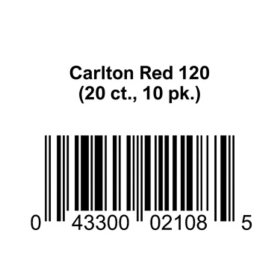 Carlton Red 120 (20 ct., 10 pk.)