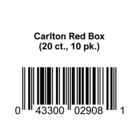 Carlton Red Box 20 ct., 10 pk.