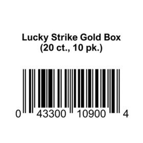 Lucky Strike Gold Box (20 ct., 10 pk.)