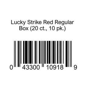 Lucky Strike Red Regular Box (20 ct., 10 pk.)
