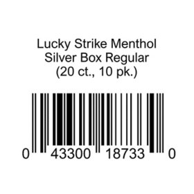 Lucky Strike Menthol Silver Box Regular (20 ct., 10 pk.)