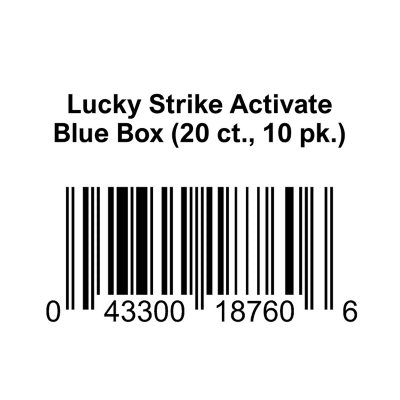Lucky Strike Activate Blue Box (20 ct., 10 pk.) - Sam's Club