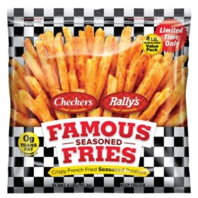 Checkers Rally's Famous Seasoned Fries, Frozen (4 lbs.)