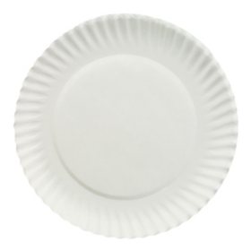 AJM Packaging Corporation White Paper Plates, 6" dia (1000 ct.)