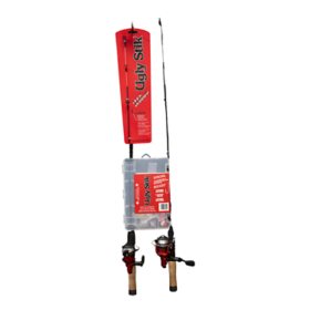 Ugly Stik 2 Pk Dock Runner Spinning Fishing Combo