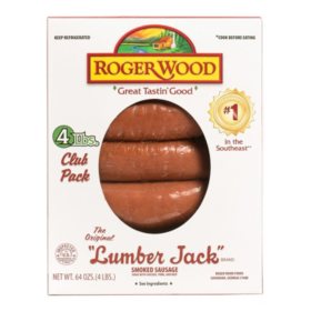 Roger Wood Lumber Jack Smoked Sausage 4 lbs.