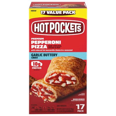 Hot Pockets Pepperoni Pizza Sandwiches, Frozen (17 ct.) - Sam's Club