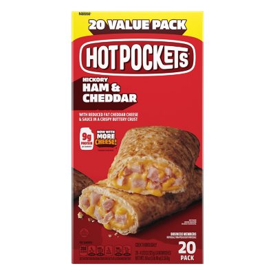 Hot Pockets Ham and Cheese Sandwiches, Frozen 20 ct. - Sam's Club