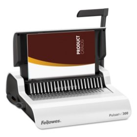 Fellowes - Pulsar Comb Binding System, 300 Sheets, 18 1/8 x 15 3/8 x 5 1/8 -  White