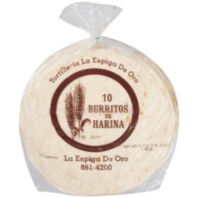 La Espiga de Oro Flour Tortillas Burrito 27 oz., 3 pk.