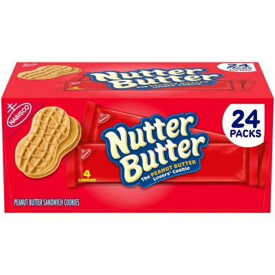 Nutter Butter Peanut Butter Sandwich Cookies (24 pk.) - Sam's Club