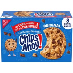 CHIPS AHOY! Chocolate Chip Cookies, Family Size 3 pk.