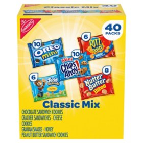 Nabisco Classic Mix Variety Pack Snacks, 40 pk.