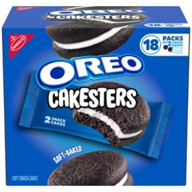 OREO Cakesters Soft Snack Cakes, Snack Packs, 2.02 oz., 18 pk.