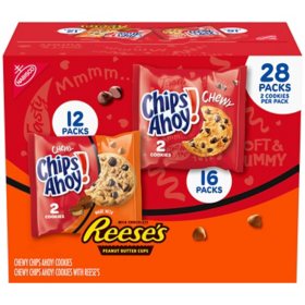 Oreo Original, Oreo Golden, Chips Ahoy! & Nutter Butter Cookie Snacks Variety Pack, 56 ct Snack Packs (2 Cookies per Pack)