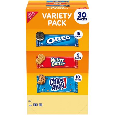 Nabisco Cookie Variety Pack with OREO, Chips Ahoy!, Nutter Butter (30 pk.)  - Sam's Club