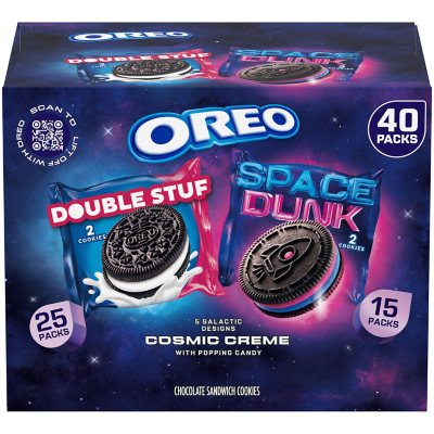 OREO Space Dunk & Double Stuf Sandwich Cookies, Variety Pack, 1.02 oz ...