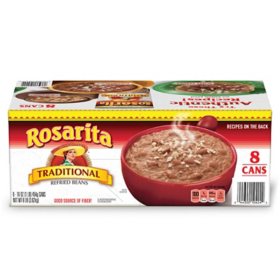 Rosarita Traditional Refried Beans 8 pk.