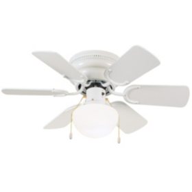 Atrium By Design House 30 6 Blade Ceiling Fan With Light Kit White Sam S Club