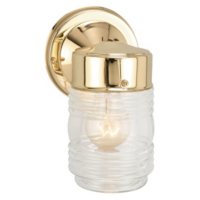 Jelly Jar by Design House Polished Brass Outdoor Downlight - Polished Brass