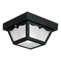 Design House Outdoor Flush Mount Ceiling Light - Black