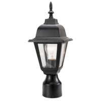 Maple Street by Design House Outdoor Post Light - Black