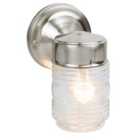 Jelly Jar by Design House Outdoor Downlight - Satin Nickel