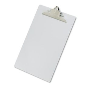 Saunders Aluminum Clipboard with High-Capacity Clip - 1" Capacity - Holds 8 1/2" x 14" - Silver