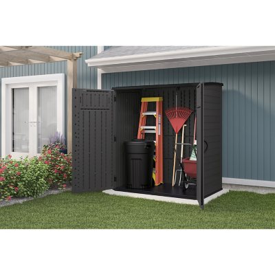 Suncast 106 Cubic Feet Extra Large Vertical Outdoor Resin Storage Shed