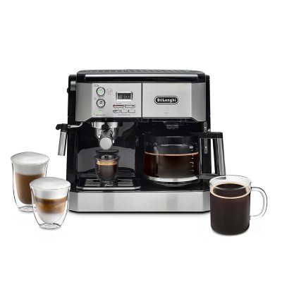 De'Longhi All-In-One Pump Espresso & 10-Cup Drip Coffee Machine with  Advanced Cappuccino System