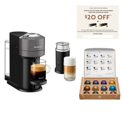 De’Longhi Nespresso Vertuo Next Deluxe Coffee and Espresso Maker with Milk Frother