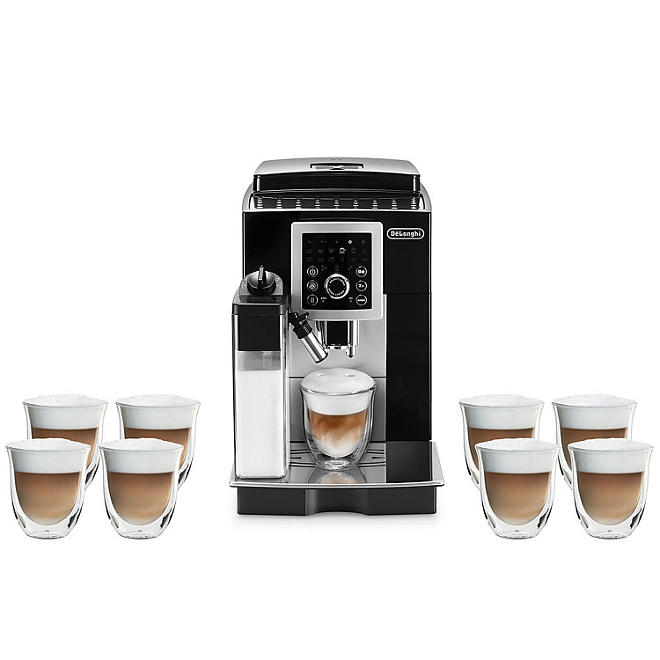 De'Longhi Magnifica Smart Espresso & Cappuccino Maker Gift Bundle