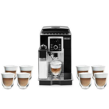De’Longhi Magnifica Smart Espresso & Cappuccino Maker Gift Bundle