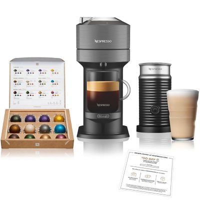 Nespresso Vertuo Next Coffee And Espresso Maker with Aeroccino 3 Milk  Frother includes $30 voucher - Sam's Club