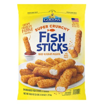 Gorton s Super Crunchy Fish Sticks Frozen 64 ct