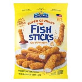 Gorton’s Super Crunchy Fish Sticks, Frozen (64 ct.)